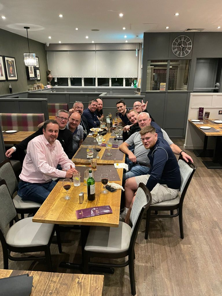 Chickweed Trophy post-match group at The New Turban